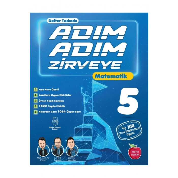 5.Sınıf Adım Adım Zirveye Matematik+Fen Bilimleri+Türkçe Soru Bankası (3 Kitap)