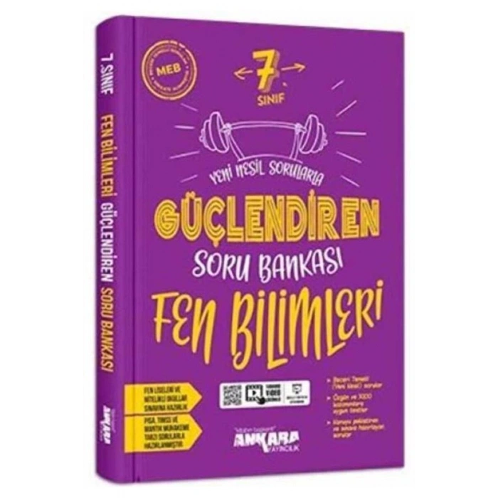 7. Sınıf Fen Bilimleri Güçlendiren Soru Bankası / Kolektif / Ankara Yayıncılık / 9786052662175