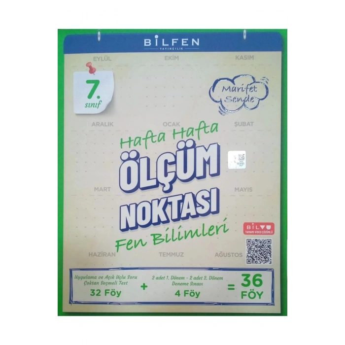 7. Sınıf Fen Bilimleri Hafta Hafta Ölçüm Noktası YENİ ÜRÜN