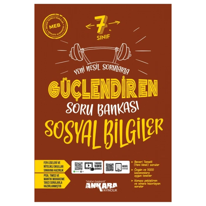 7. Sınıf Güçlendiren Türkçe + Matematik + Fen Bilimleri + Sosyal Bilgiler Soru Bankası