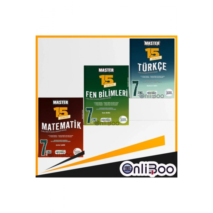 7 . Sınıf Master 15li Matematik, Fen Bilimleri Ve Türkçe Deneme Seti