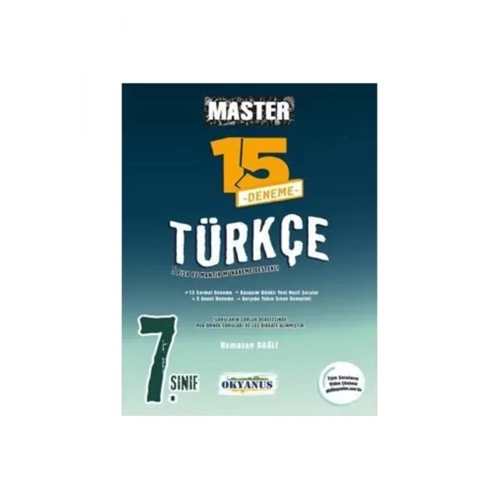 7. Sınıf Master 15 Türkçe Denemesi