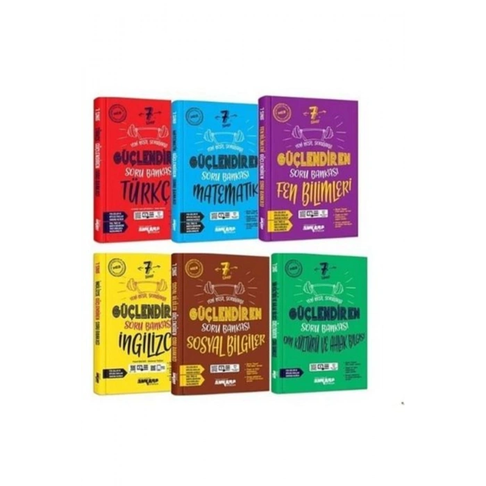 7. Sınıf Soru Bankası Seti 6 Kitap Ankara Yayınları