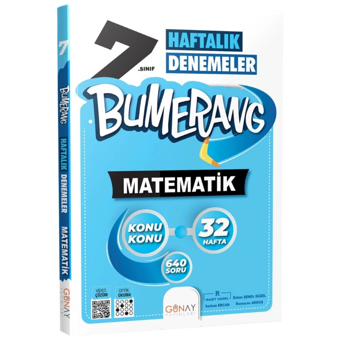 7.Sınıf Bumerang Türkçe Matematik Fen Bilimleri Deneme Seti