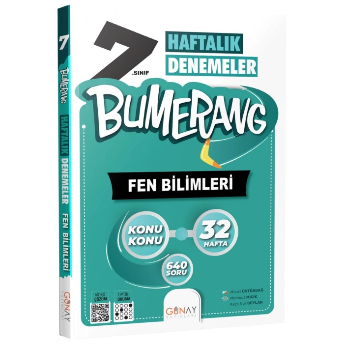 7.Sınıf Bumerang Türkçe Matematik Fen Bilimleri Deneme Seti