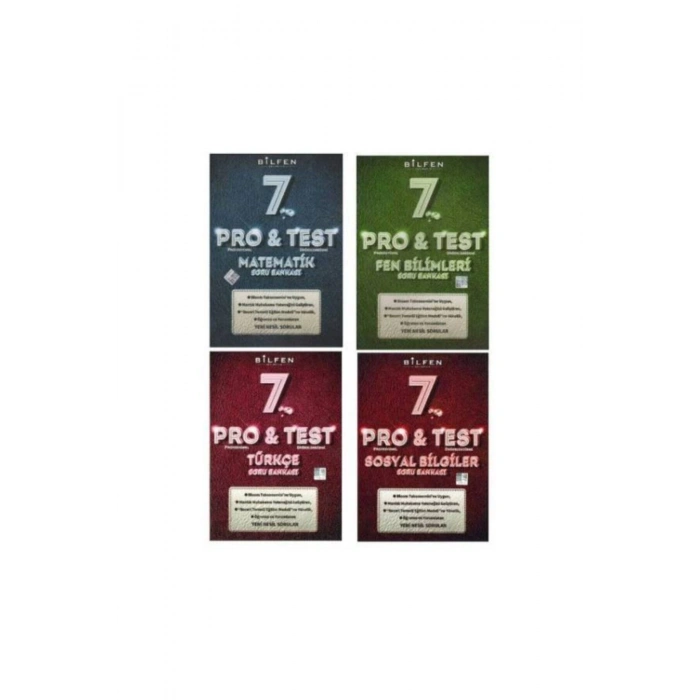 7.sınıf Protest Soru Bankası Seti 4 Kitap