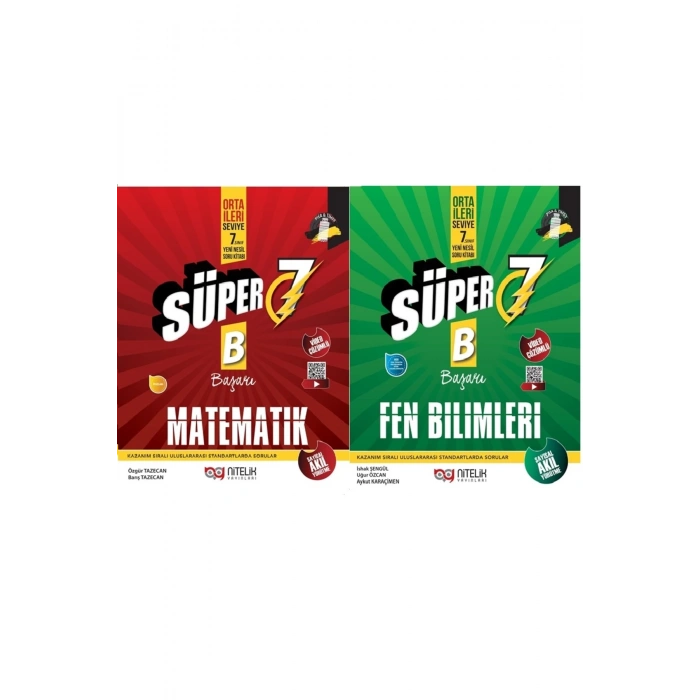 7.SINIF SÜPER MATEMATİK (B) ORTA SEVİYE+SÜPER FEN BİLİMLERİ (B) ORTA SEVİYE