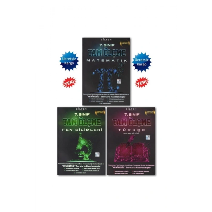 7.sınıf Tam Ölçme Seti 3 Kitap