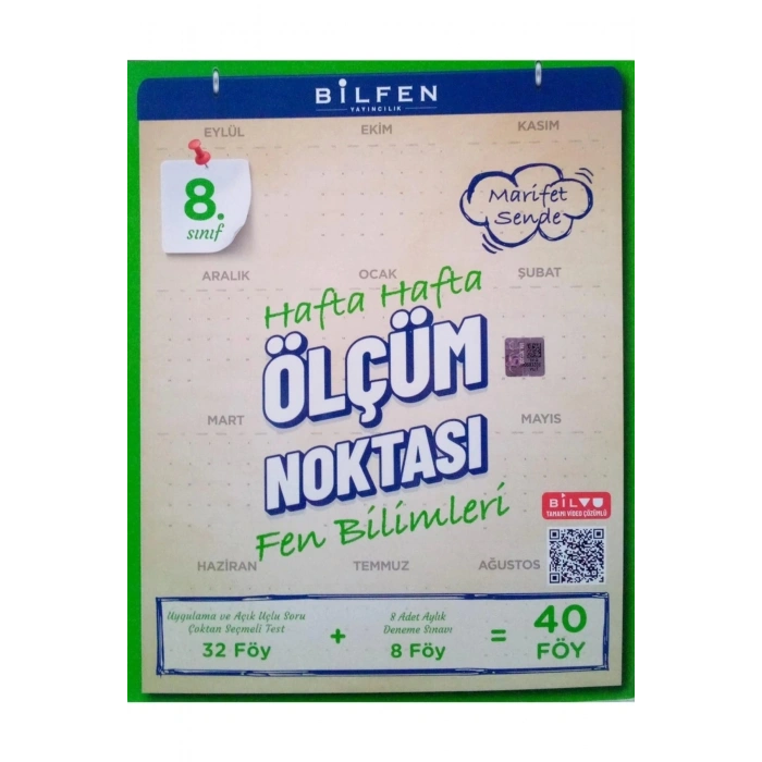 8. Sınıf Fen Bilimleri Hafta Hafta Ölçüm Noktası YENİ ÜRÜN