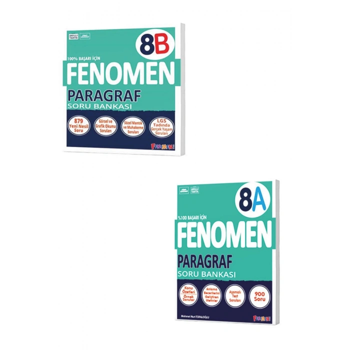 8. Sınıf Fenomen Paragraf A B Tüm Dersler Soru Bankası Set