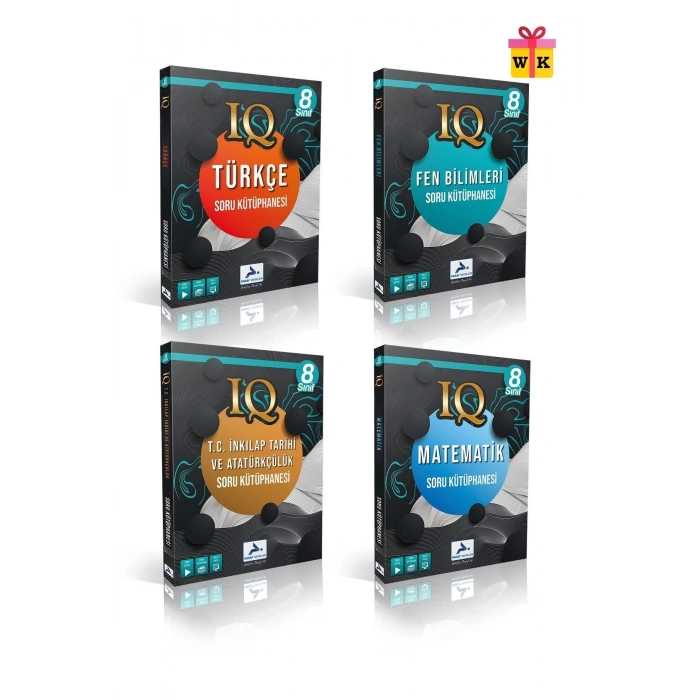 8. Sınıf Iq Tüm Dersler Soru Bankası Seti (4 Kitap)