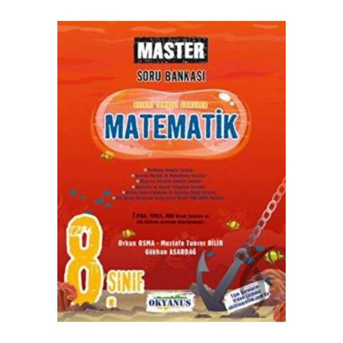 8. Sınıf Lgs Master Matematik Soru Bankası Kitabı Okyanus Yayıncılık
