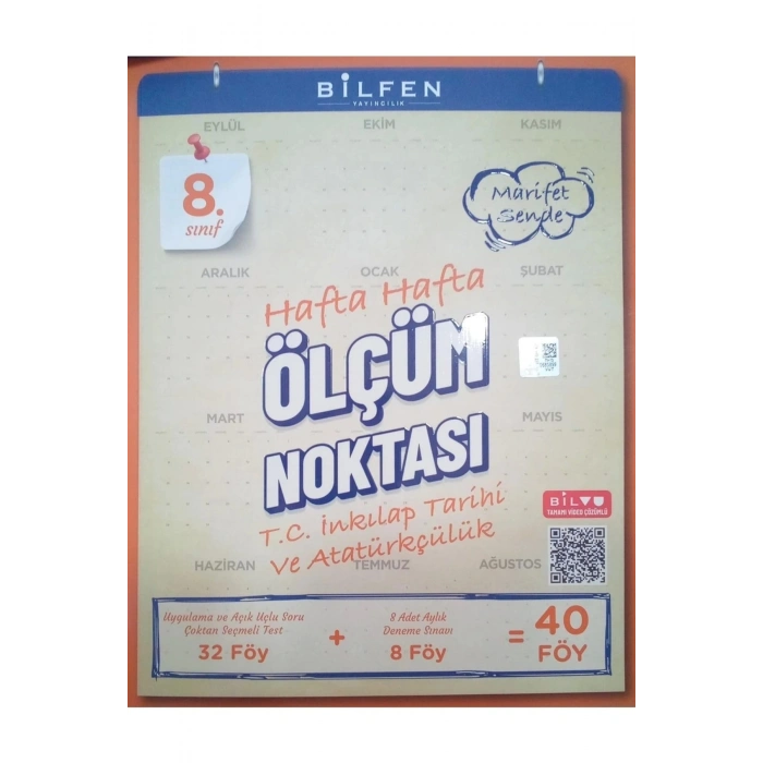 8. Sınıf T.C. İnkılap Tarihi ve Atatürkçülük Hafta Hafta Ölçüm Noktası YENİ ÜRÜN