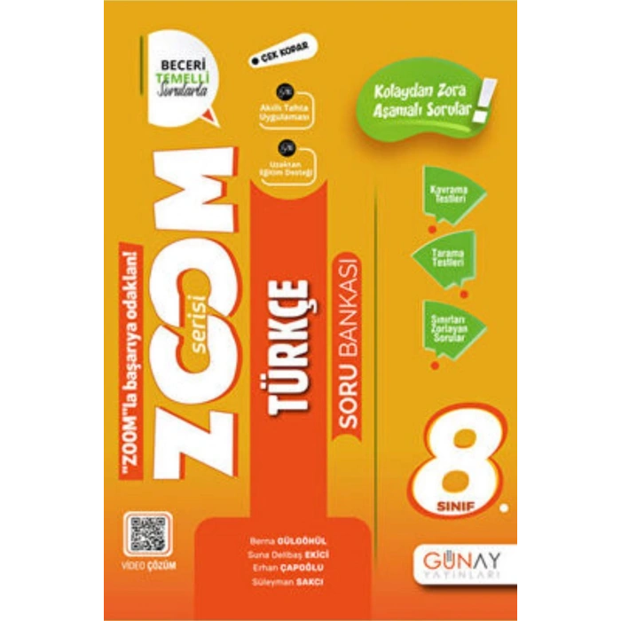 8. Sınıf Türkçe Zoom Serisi Soru Bankası