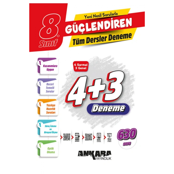8.sınıf 4+3 genel deneme+14 günde tatil kitabı deneme set+b2 dikkat ve zeka testi