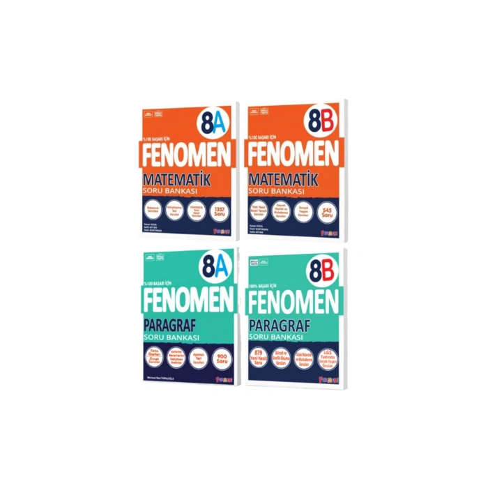 8.Sınıf Matematik A-B ve Paragraf A-B Soru Bankası