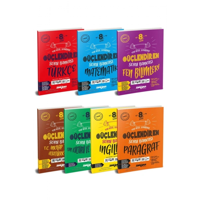 Ankara 8. Sınıf Lgs Güçlendiren Branş Soru Bankası Tam Set 7 Kitap Yeni 2021
