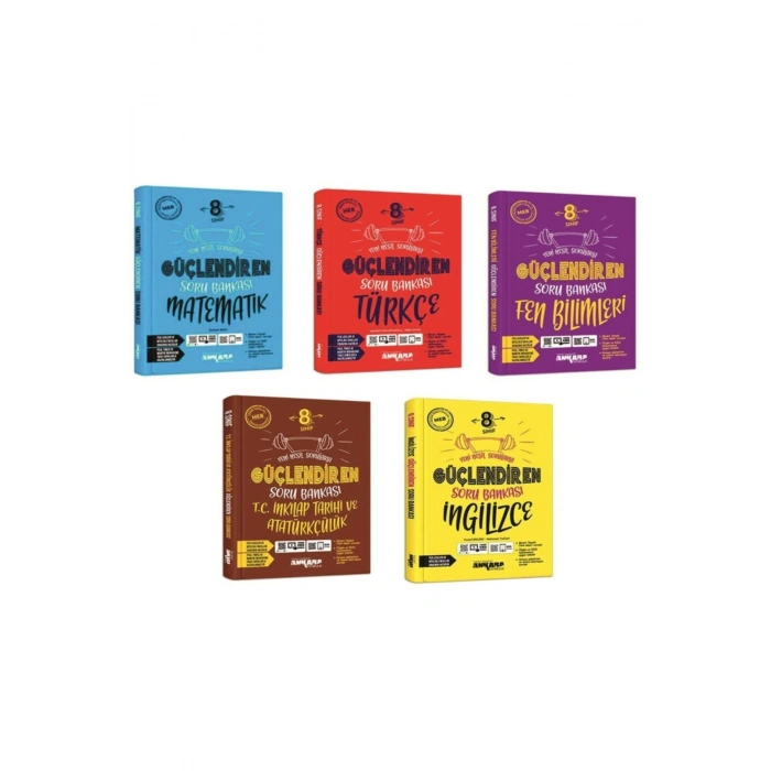 Ankara 8.sınıf Güçlendiren Serisi 5li Soru Bankası Seti