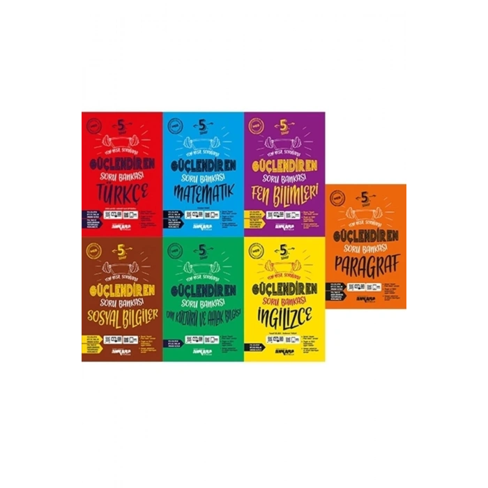 Ankara Yayıncılık 5.sınıf Yeni Nesil Güçlendiren Soru Bankası Seti 7li 2023