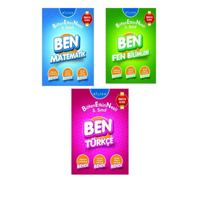 Bilfen 3 Sınıf Matematik Türkçe Fen Bilimleri Test Kitabı