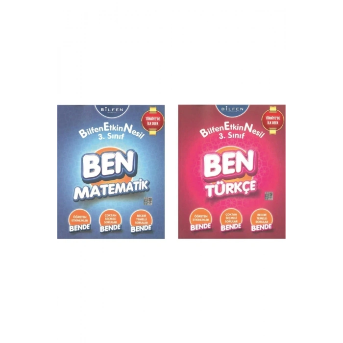 Bilfen 3.sınıf Ben Serisi Matematik-türkçe Set