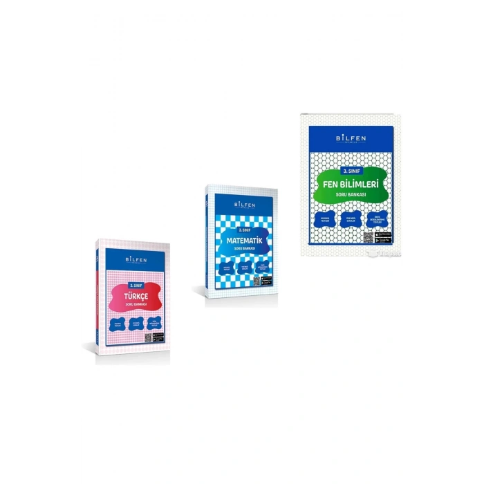 Bilfen 3.sınıf Türkçe-matematik-fen Bilimlei Soru Bankası