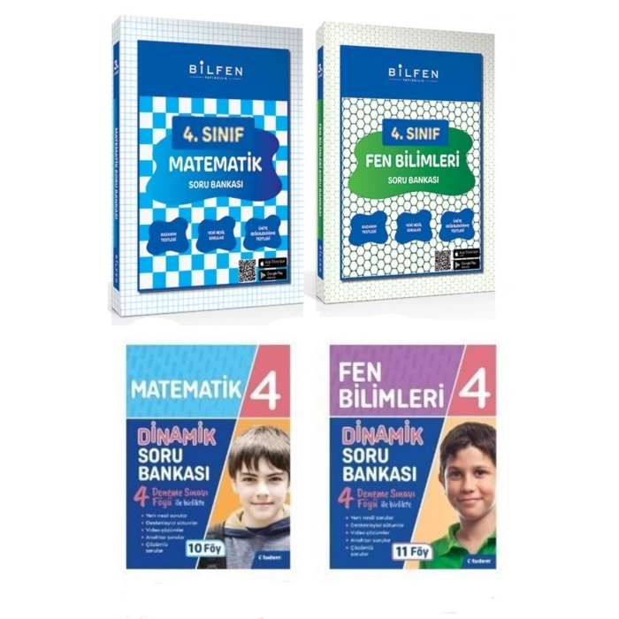 Bilfen 4.sınıf Matematik Fen Bilimleri Soru Bankası Tudemfen Bilimleri Matematik Soru Set 2025