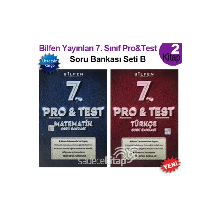 Bilfen 7. Sınıf Pro & Test Soru Bankası Seti 2 Kitap