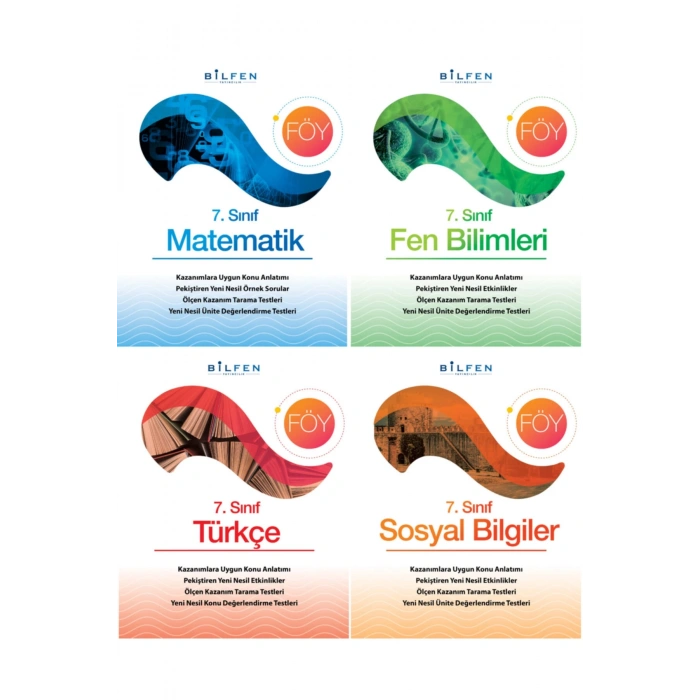 Bilfen 7.Sınıf FÖY 4lü Set - Öğrenim Föyleri Seti