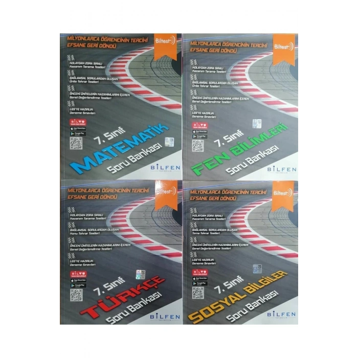 Bilfen Bilimleri Biltest 7.sınıf 4lü Soru Bankası Seti