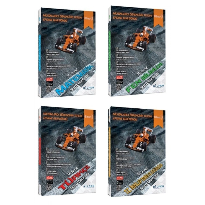 Bilfen Bilimleri Biltest 8.sınıf Lgs 4lü Soru Bankası Seti - Bil Test