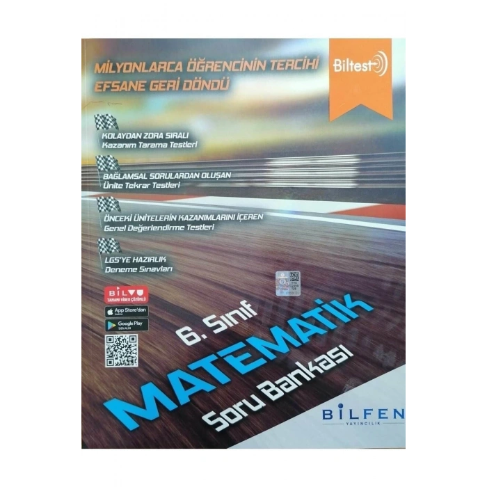 Bilfen Biltest 6.sınıf Matematik Soru Bankası