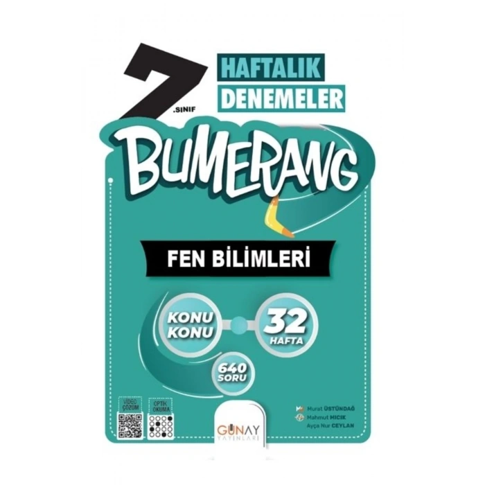 Bumerang 7. Sınıf Fen Bilimleri Haftalık Denemeler