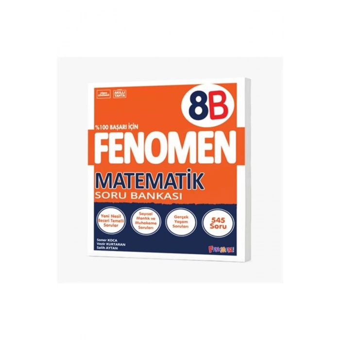 Edu Kırtasiyem 8. Fenomen Sınıf Matematik (B) Soru Bankası