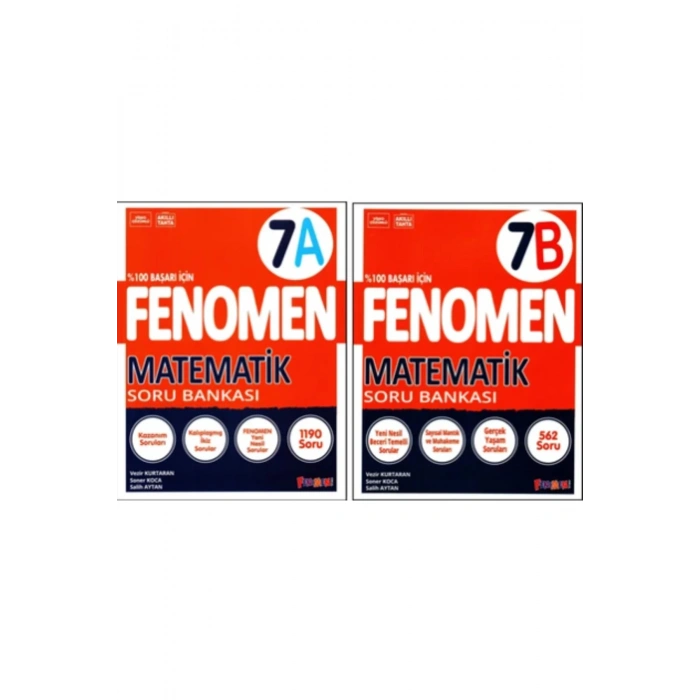 Fenomen 7. Sınıf Matematik Soru Bankası (A)+(B) Kitabı 2 Kitap