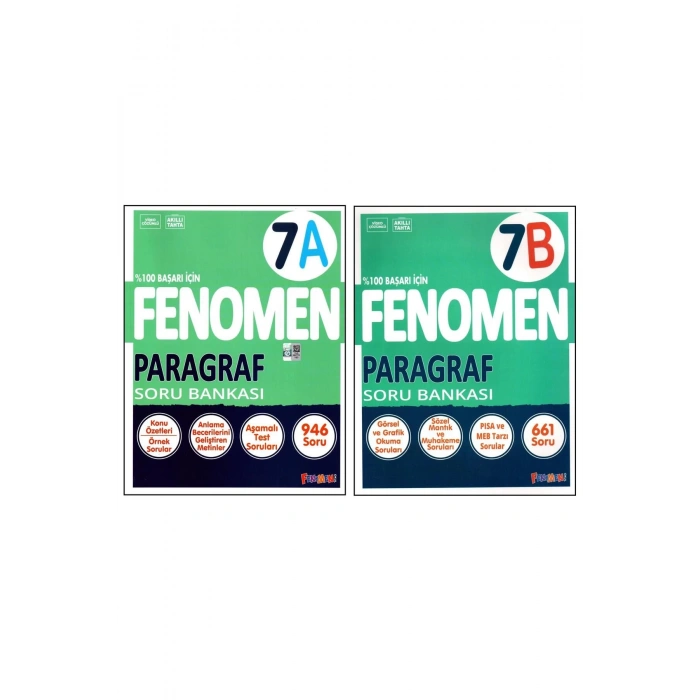Fenomen 7. Sınıf Paragraf (A)+(B) Soru Bankası 2 Kitap
