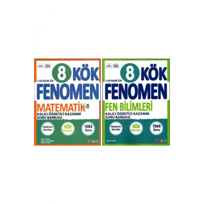 Fenomen 8. Sınıf Lgs Matematik Kök Fen Bilimleri Kök Soru Bankası 2 Kitap