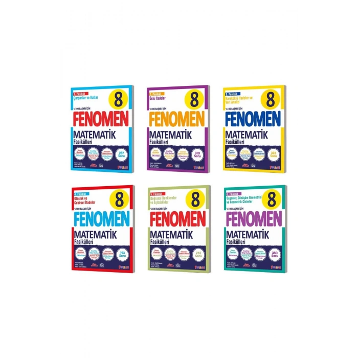 Fenomen 8. Sınıf Matematik Fasikülleri ( 6 Fasikül ) 2025 / 2026