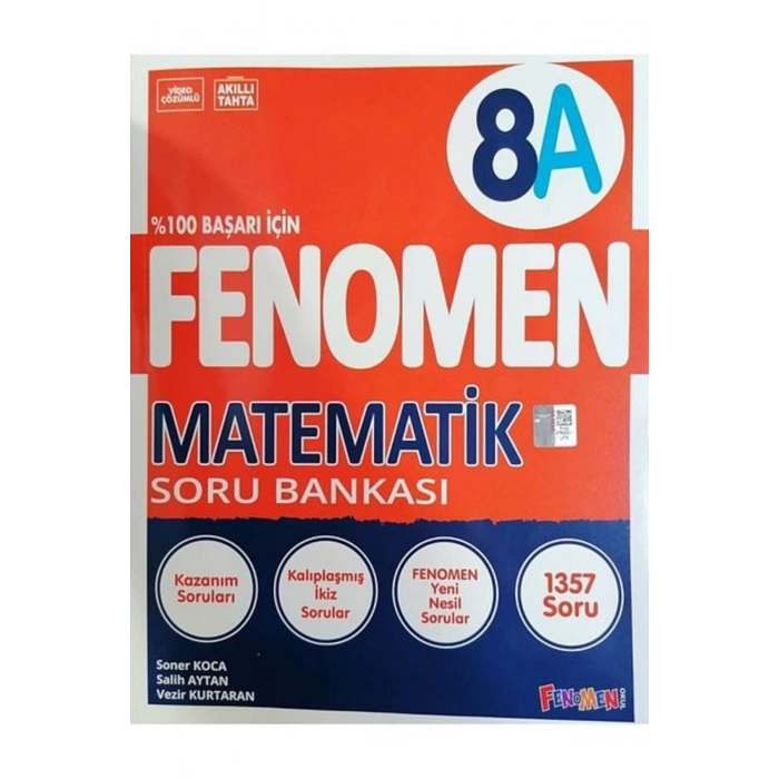 Fenomen 8.Sınıf LGS Yeni Baskı Matematik - A Soru Bankası - fnm