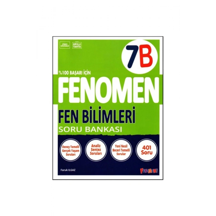 Fenomen Yayınları 7 Fen Bilimleri B Soru Bankası Güncel basım