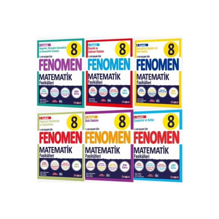 Fenomen Yayınları 8. Sınıf Fasikül Set Matematik 2025 Güncel Baskı
