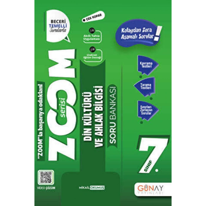 Günay 7.sınıf Zoom Serisi Din Kültürü Soru Bankası