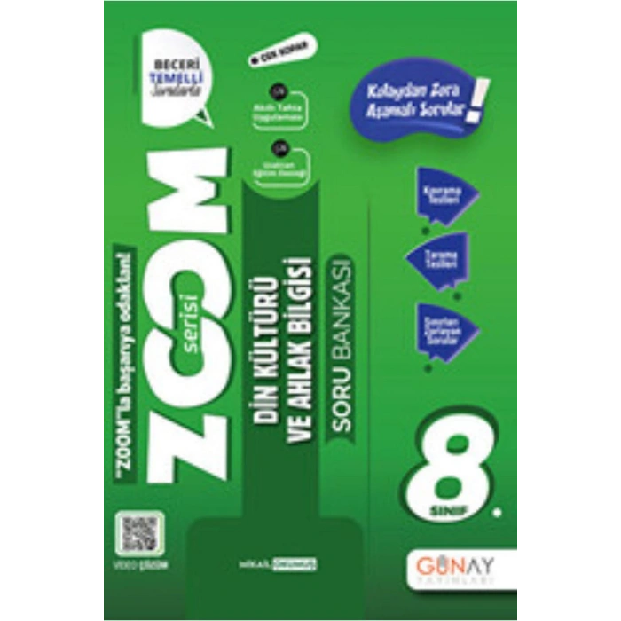 Günay Yayıncılık Yeni Zoom 8.sınıf Soru Bankası Seti