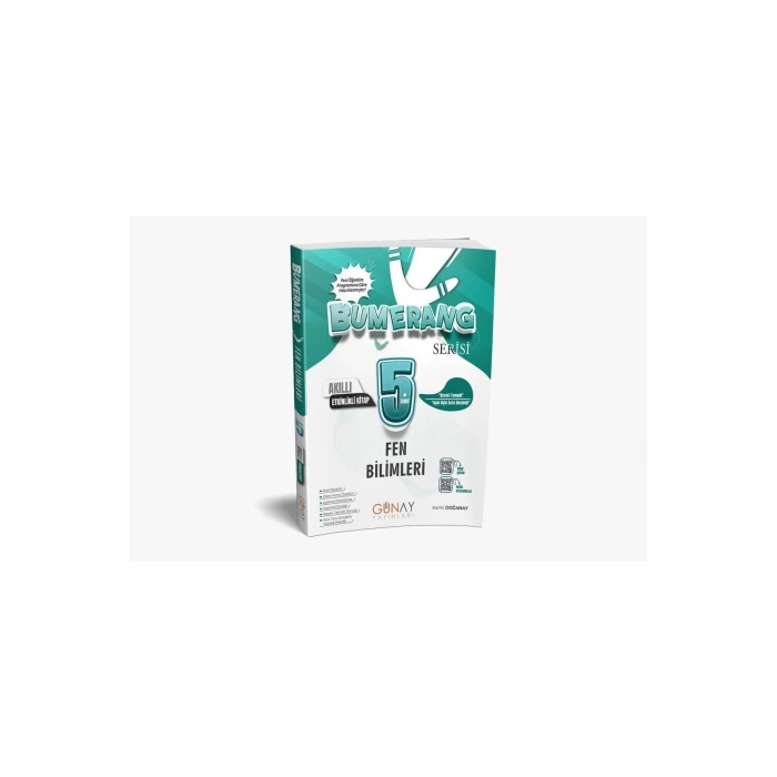 GÜNAY YAYINLARI 5. SINIF BUMERANG FEN BİLİMLERİ AKILLI ETKİNLİKLİ KİTAP (Yeni Müfredat)