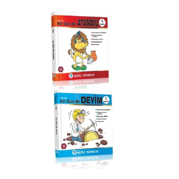 Her Güne Bir Atasözü 1.seviye + Her Güne Bir Deyim 1.seviye 2li Set