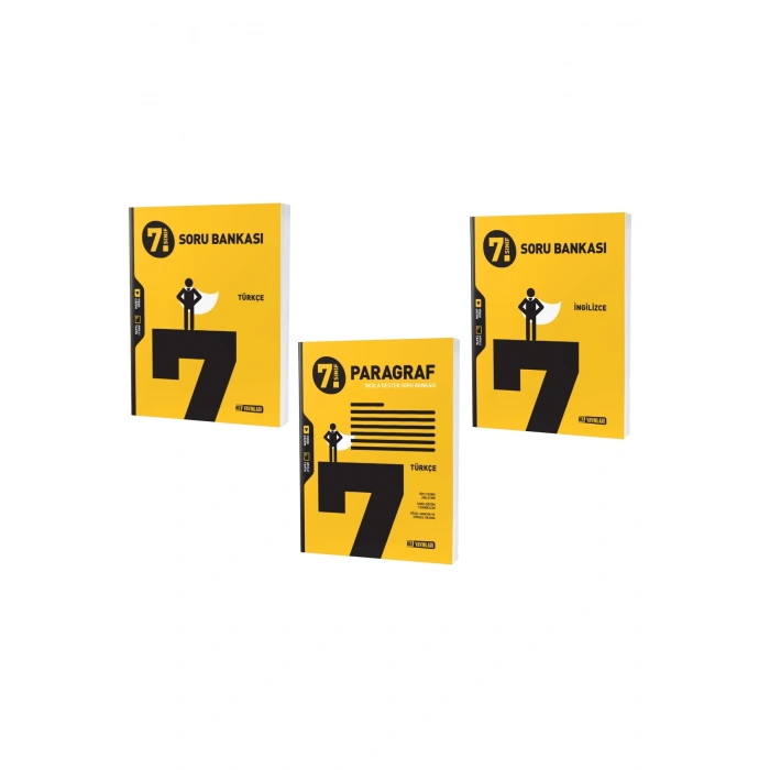 Hız 2024 7. Sınıf Türkçe + Paragraf + İngilizce Soru Seti 3 Kitap