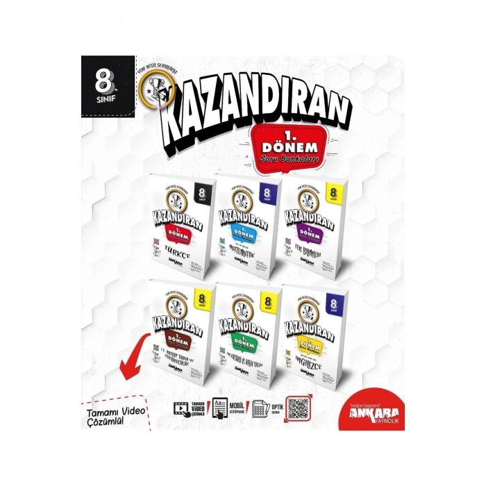 Lgs 8. Sınıf 1. Dönem Tüm Dersler Soru Bankası Seti 2023 6 Kitap