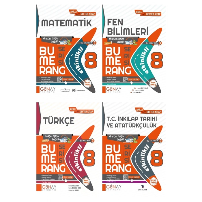 LGS 8. Sınıf Bumerang Serisi 4lü Set