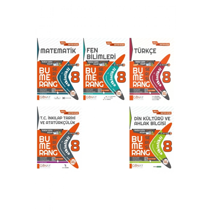 LGS 8. Sınıf Bumerang Serisi 5li Set