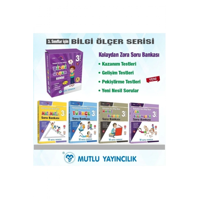 Mutlu 3.sınıf Bilgi Ölçer Serisi